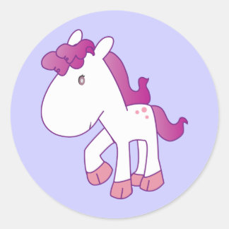 Sticker Rond Pony
