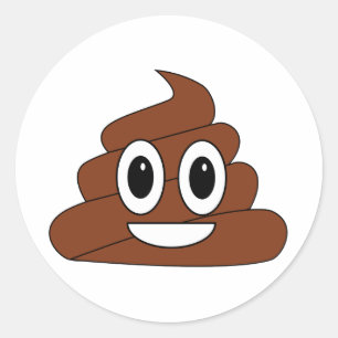 Sticker Rond Poop