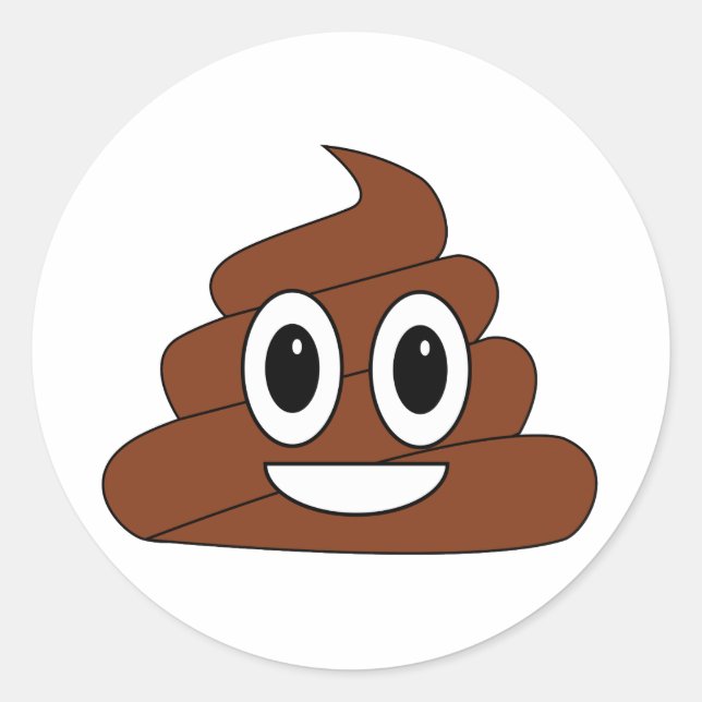 Sticker Rond Poop (Devant)