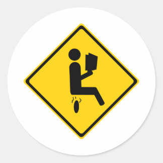 Sticker Rond Poopman