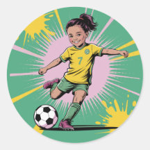 Pop Art Comic Girls Soccer Anniversaire