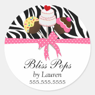 Sticker Rond Pop de gâteau