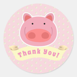 Sticker Rond Porcelet de Merci