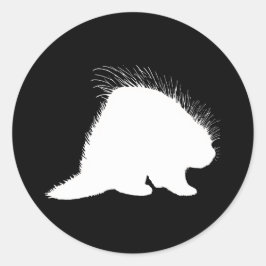 Sticker Rond Porcupine