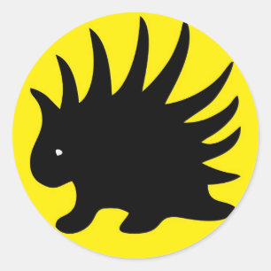Sticker Rond Porcupine libéral Sheet - M1
