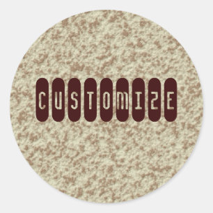 Sticker Rond Porridge - Modèle