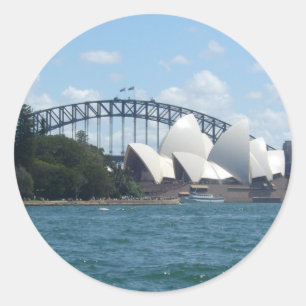 Sticker Rond port de sydney