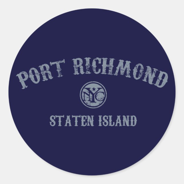 Sticker Rond Port Richmond (Devant)