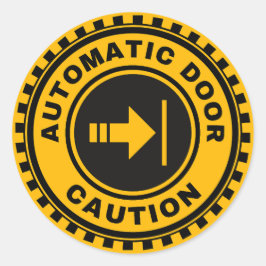 Sticker Rond Porte automatique à droite