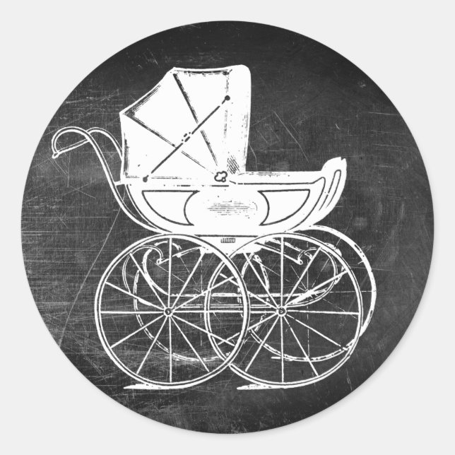 Sticker Rond Porte-bébé gothique (Devant)