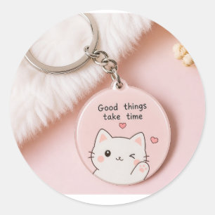 Sticker Rond porte-clés en solde