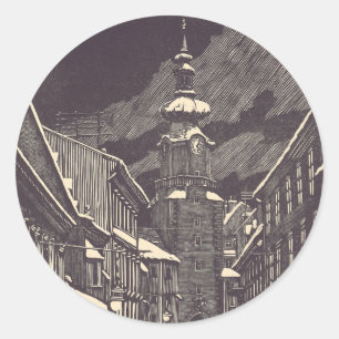 Sticker Rond Porte de Michel dans la tour médiévale de Bratisla