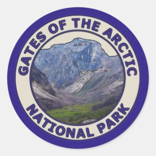 Sticker Rond Portes du parc national de l'Arctique