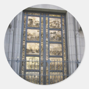Sticker Rond Portes Ghiberti
