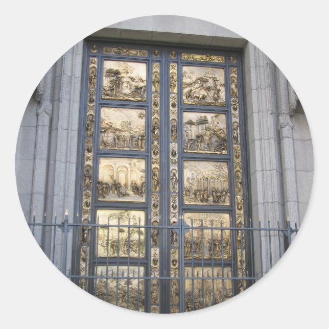 Sticker Rond Portes Ghiberti (Devant)