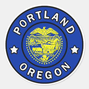 Sticker Rond Portland Oregon