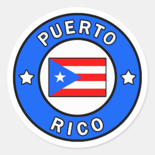 Sticker Rond Porto Rico
