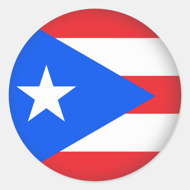 Sticker Rond Porto Rico ronde (Devant)