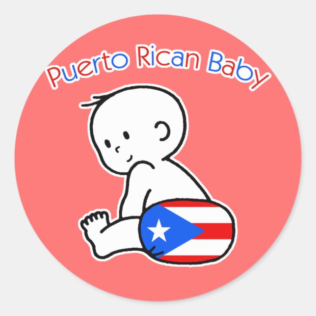 Sticker Rond Portoricain (Devant)