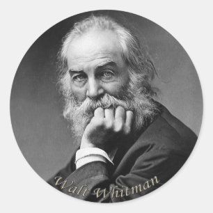 Sticker Rond Portrait essentiel Walt Whitman