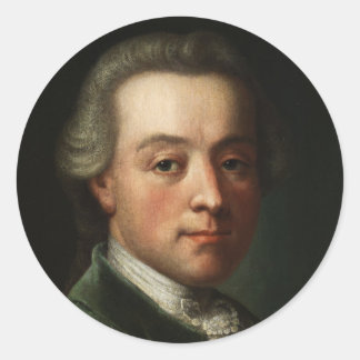 Sticker Rond Portrait Mozart