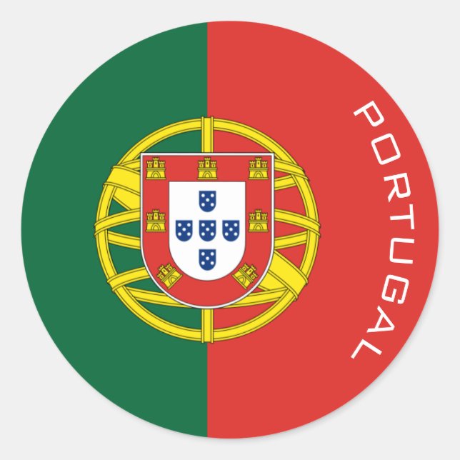 Sticker Rond portugal (Devant)
