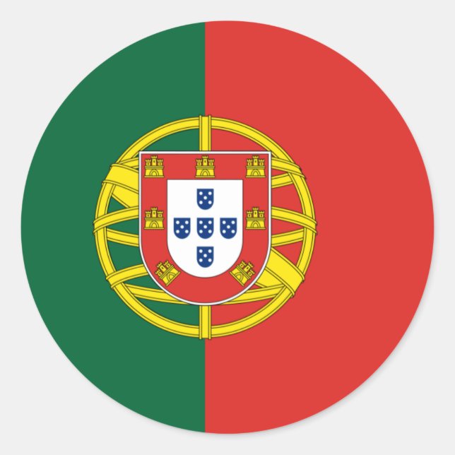 Sticker Rond portugal (Devant)