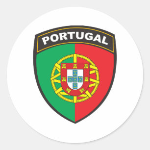 Sticker Rond Portugal