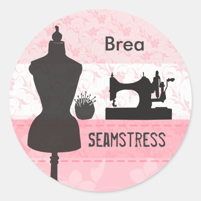Sticker Rond Posh Life Mode Beauté couture Styliste (Devant)