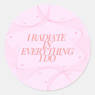 Sticker Rond Positif, Spirituel, Inspirationnel, Motivationnel