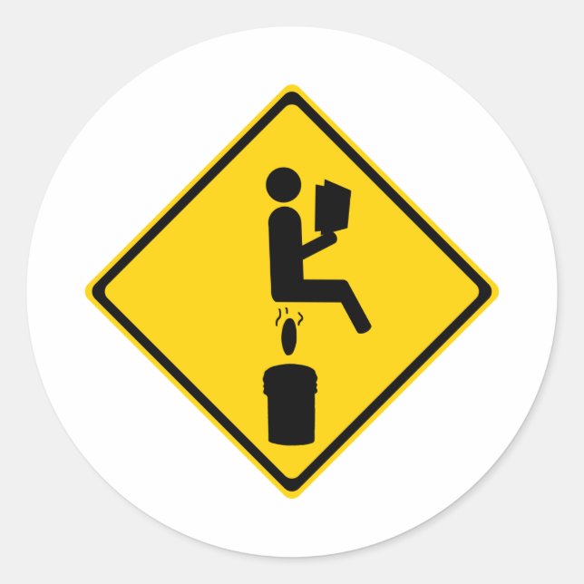 Sticker Rond Pot dans le seau (Devant)