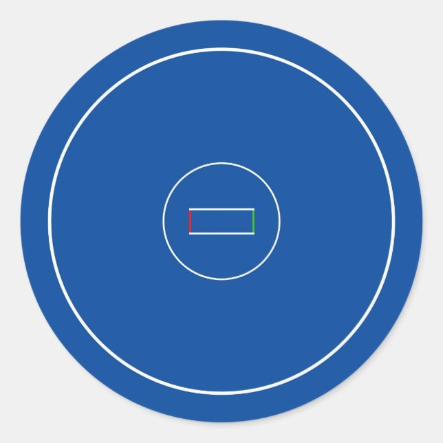 Sticker Rond Pot de lutte (Devant)