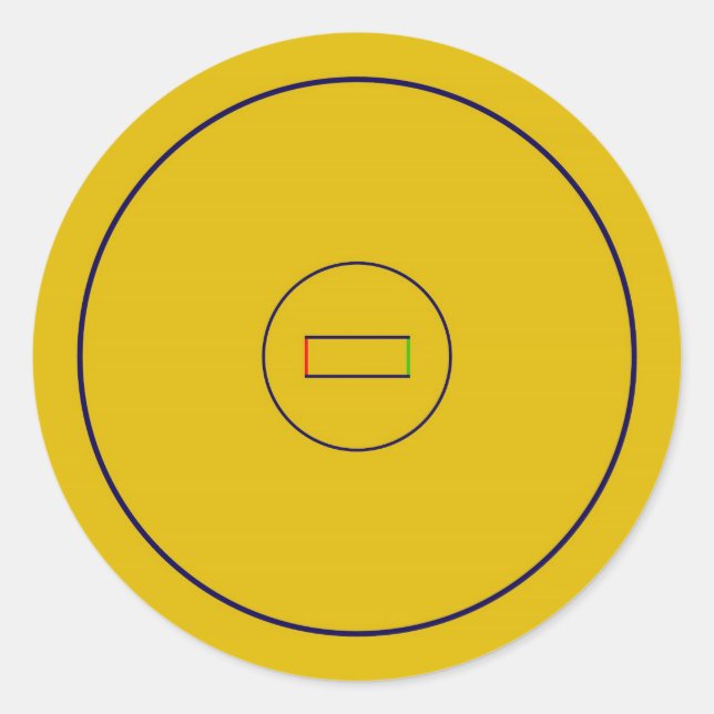 Sticker Rond Pot de lutte (Devant)