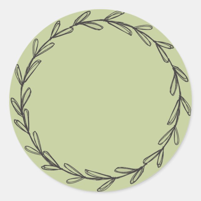 Sticker Rond Pot en verre rustique fait maison/écrivez sur l'ét (Devant)