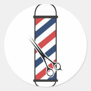 Sticker Rond poteau de barbier
