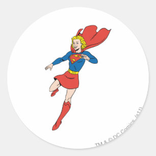 Sticker Rond Poteau de superfille 8