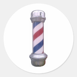 Sticker Rond Poteau en barbier