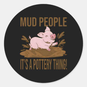 Sticker Rond Poterie pour