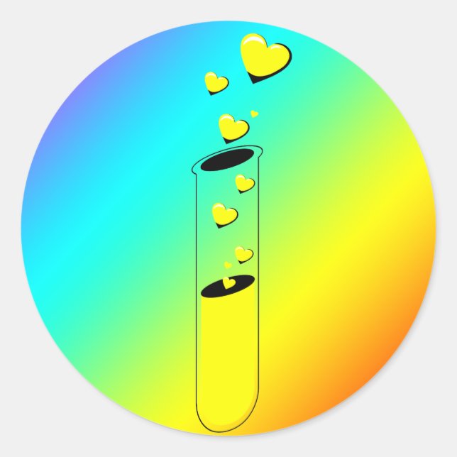 Sticker Rond potion amour (Devant)