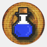 Potion de mana 8 bits Flash Gold