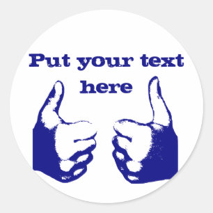 Sticker Rond Pouce vers le haut