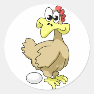 Sticker Rond Poule