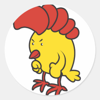 Sticker Rond poulet