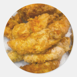 STICKER ROND POULET