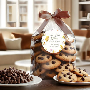 Sticker Rond Poulet 1er anniversaire Ce poussin est un annivers