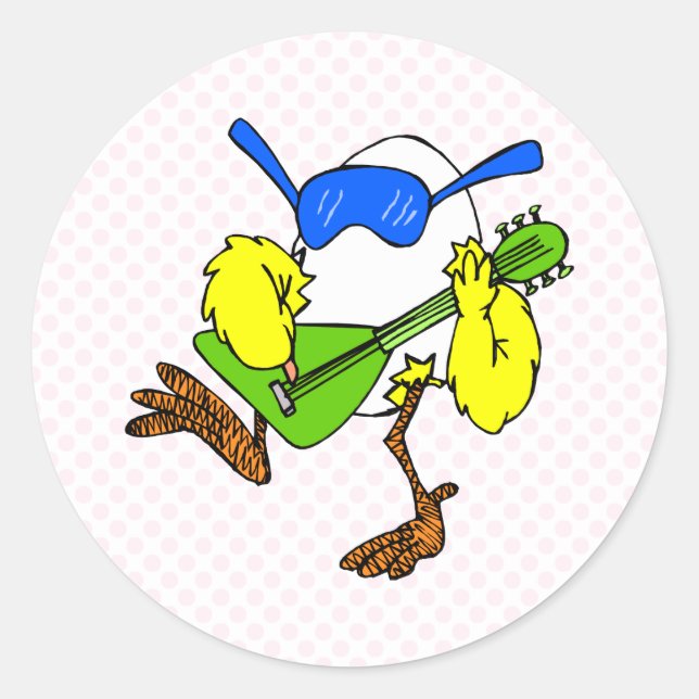 Sticker Rond Poulet à la crème (Devant)