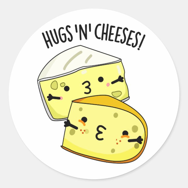 Sticker Rond Poumons Et Fromages Drôle Pun De Fromage (Devant)