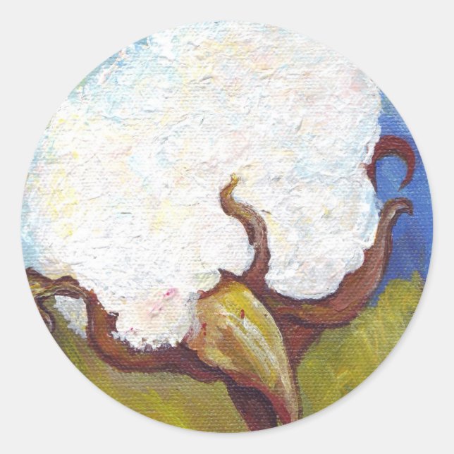 Sticker Rond Poupée de coton de MS (Devant)