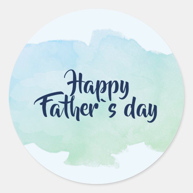 Sticker rond pour Bonne Fête des Pères (Devant)