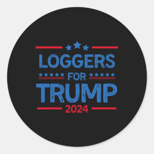Sticker Rond Pour l'élection présidentielle de 2024 de Trump